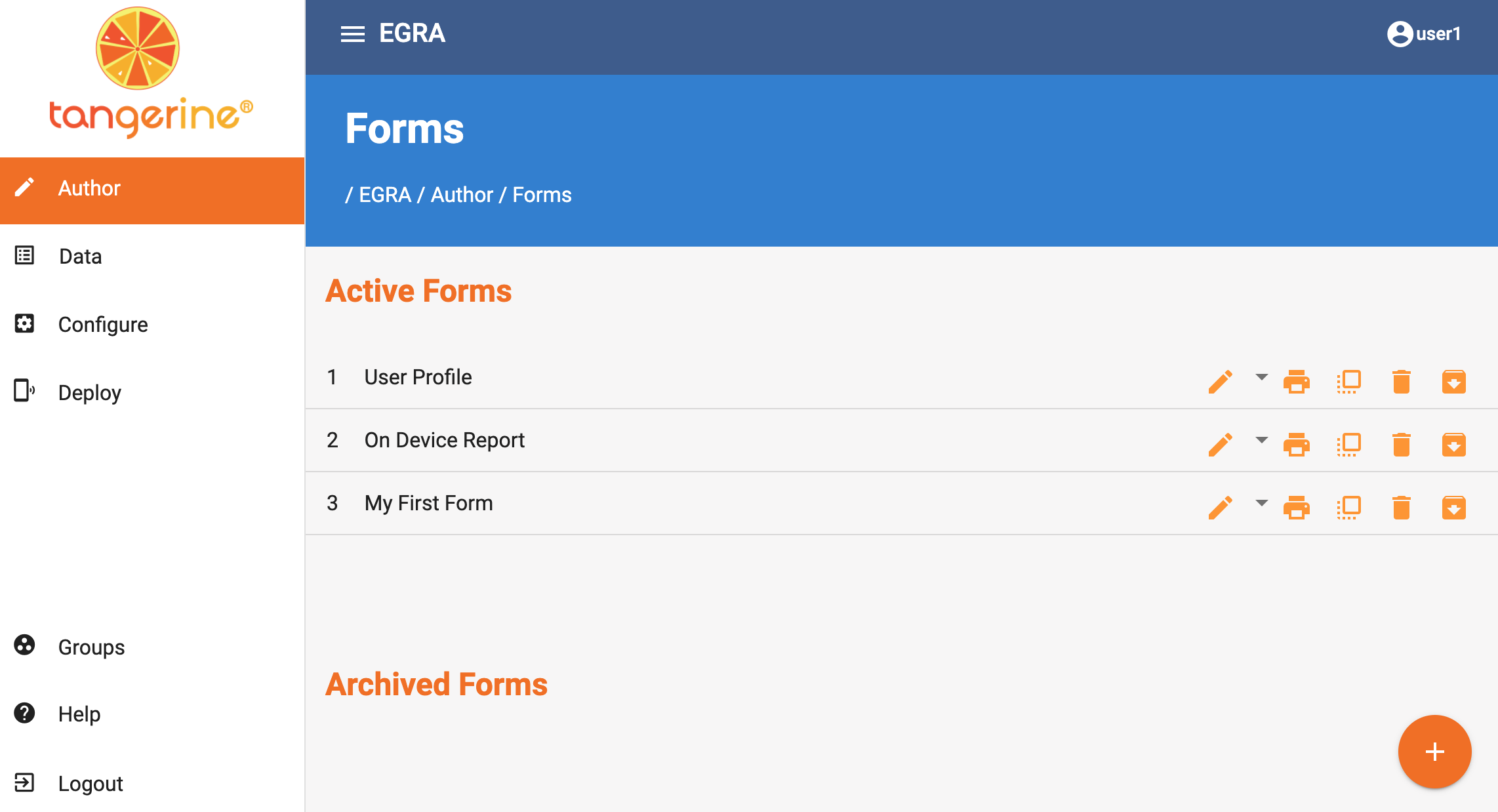 New form forms listing